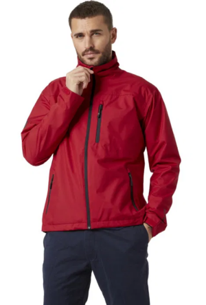 Rote Windjacke